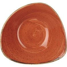 Churchill Tanier hlboký Stonecast Spiced Orange 15,3 cm, trojuholníkový