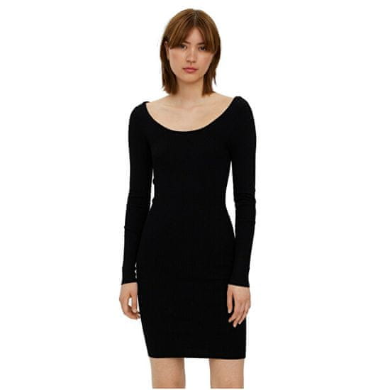 Vero Moda Dámske šaty VMGLORY Slim Fit 10268007 Black