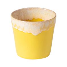 Costa Nova kameninový hrnček na kávu LUNGO, žltý 210 ml