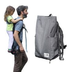 Homb Rodičovský batoh s nosičom na chrbát šedý škvrnitý