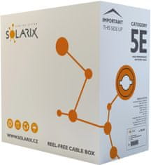 Solarix instalační kábel CAT5E FTP PE F venkovní 305m/box SXKD-5E-FTP-PE