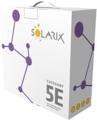 Solarix instalační kábel CAT5E UTP LSOH Dca s1 d2 a1 100m/box