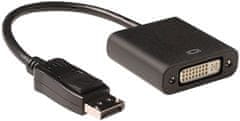 C-Tech adaptér DisplayPort - DVI 24+5, M/F, čierna