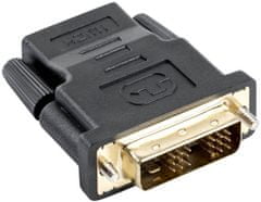 C-Tech adaptér HDMI - DVI, F/M, čierna