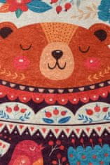 Conceptum Hypnose Detský okrúhly koberec Sweet Bear 140 cm viacfarebný