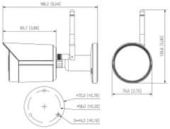 Dahua Dahua IPC-HFW1430DS-SAW-0280B 4M IP WiFi sieťová kamera Bullet, 2,8mm, 30m