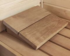 Podhlavník do sauny - saunová opierka hlavy osika - drevený vankúš - Thermowood hnedý