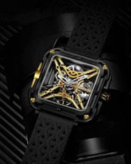 Ciga Design Náramkové hodinky X-Series Titanium Mechanical Skeleton Black-Gold