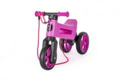 Funny Wheels Odrážadlo Rider SuperSport fialovej 2v1 + popruh, vyššie. sedla 28 / 30cm nos 25kg 18m + v sáčku