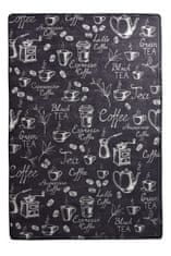 Conceptum Hypnose Koberec Coffee And Tea 60x140 cm čierny