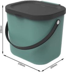 eoshop Systém triedenie odpadu ALBULA box 6L - zelený