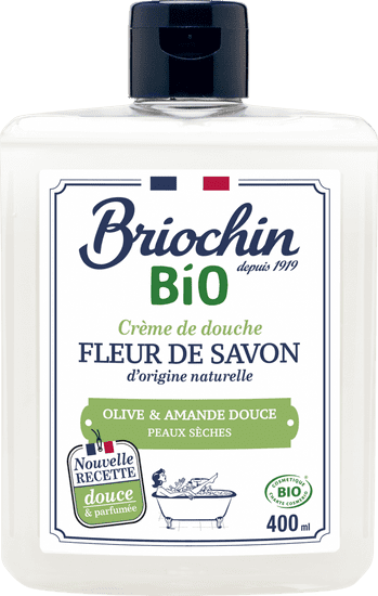 Briochin Fleur de savon Sprchový gél - olivový olej a sladká mandle, 400ml