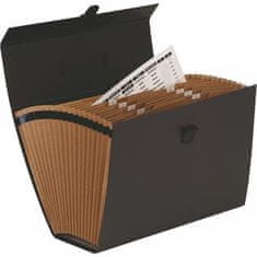 Fellowes Zakladač „Bankers Box Handifile“, čierna, kartón, 19 vreciek, 9352101