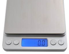 Ruhhy  3465 Kuchynská váha digitálna 0,1 g - 2 kg strieborná