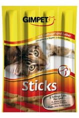 GimCat Pochúťka Sticks hydina+pečeň 4ks