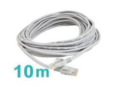 ISO Sieťový kábel RJ45-RJ45, 10m šedé