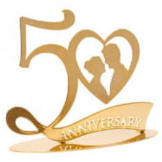 Dekora Dekorácia na tortu 50 rokov zlatá svadba