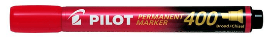 Pilot Permanentný popisovač "Permanent Marker 400", červená, 1,5-4 mm, klinový hrot, SCA-400-R