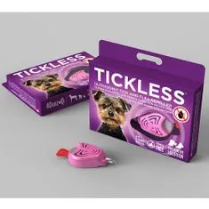 Tickless PET Ultrazvukový odpudzovač kliešťov a bĺch pre psov Ružová