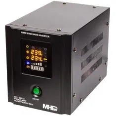 MHpower záložný zdroj MPU-500-12, UPS, 500W, čistý sínus, 12V