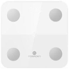 Noerden múdra váha MINIMI White/ nosnosť 150 kg/ Bluetooth 4.0/ 9 telesných parametrov/ biela/ SK app