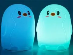 Verk  24069 Nočná RGB lampička dotyková tučniak USB 1200mAh