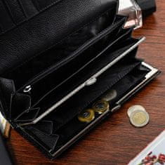 Alessandro Paoli Alessandro Paoli Z20 Dámska kožená peňaženka RFID čierna