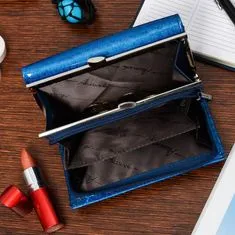 Alessandro Paoli Alessandro Paoli G51 Dámska kožená peňaženka RFID modrá