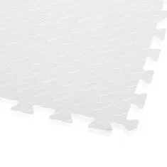  Penový koberec 60 x 60 cm 4 ks biela