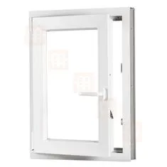 TROCAL Plastové okno | 80x120 cm (800x1200 mm) | biele | otváravé aj sklopné | ľavé