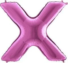 Grabo Nafukovací balónik písmeno X ružové 102 cm -