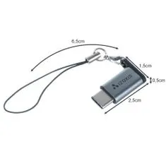 Izoksis Izoxis 18933 Adaptér OTG Micro USB 2.0 USB Type-C so šnúrkou