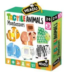 Headu Montessori Dotykové puzzle - Zvieratká