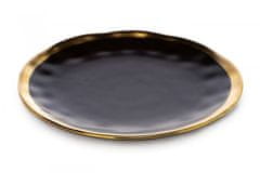 Dekorstyle Keramický tanier Lissa 20 cm čierny