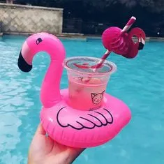 Northix Nafukovací držiak na hrnček - Flamingo 