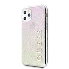 Guess Silikónové púzdro Glitter Gradient ružovo-zlatý pre IPhone 11 Pro Max / GUHCN65PCUGLGPI