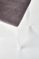 Halmar Drevená stolička Barock, biela / šedá