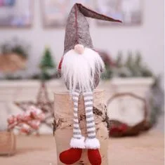 Chomik Santa Claus trpaslík sediaci plyšový sivý 50 cm