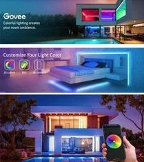 Govee WiFi RGB Smart LED pásik 15 m + ovládač