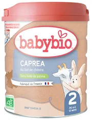 Babybio Caprea 2 pokračovacie kozie dojčenské bio mlieko 800 g