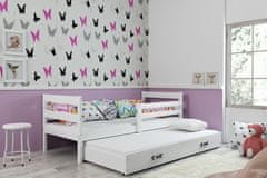 MôjNábytok Detská posteľ s prístelkou ERYK 2 | biela