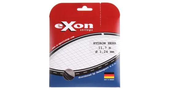 Exon Multipack 2ks Hydron Hexa tenisový výplet 11,7 m čierny, 1,14
