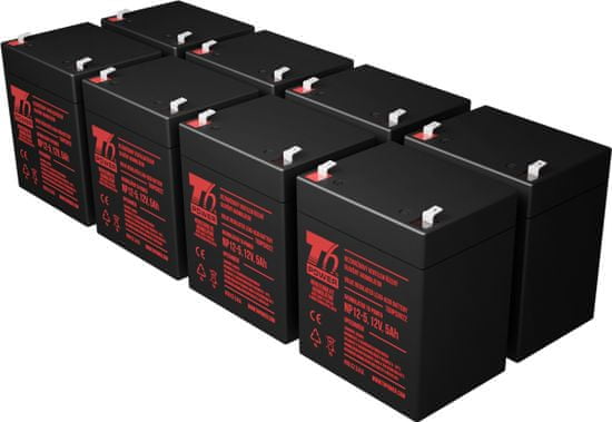 T6 power Sada batérií pre APC Smart-UPS SMT2200RMI2U, VRLA, 12 V