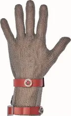 Bátmetall Kft. Oceľová obojručná rukavica Bátmetall 171320 s chráničom predlaktia, dĺžka 7,5 cm