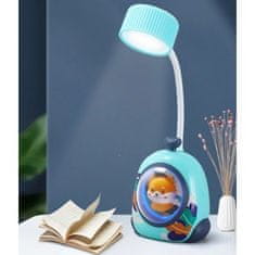 eCa  LAMW01 Detská lampa so zvieratkom svetlo modrá