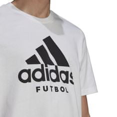 Adidas Tričko FUTBOL Logo white Velikost: XL