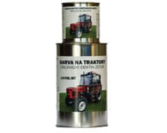 Originálne farby na traktory ZETOR, 2-Komponentný PUR, SET s tužidlom, ČIERNA, 1,25kg SET