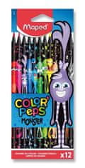 Maped - Bezdrevé pastelky Color'Peps Monster 12 ks
