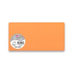 Clairefontaine Farebná listová karta 106 x 213 mm do DL obálok, 25 ks, oranžová, DL
