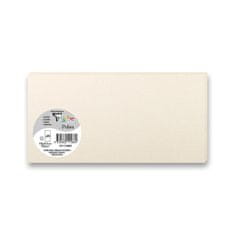 Clairefontaine Farebná listová karta 106 x 213 mm do DL obálok, 25 ks perleťová krémová, DL